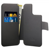 Puro iPhone 12/12 Pro/13/14/15 Fodral MagSafe Folio Musta