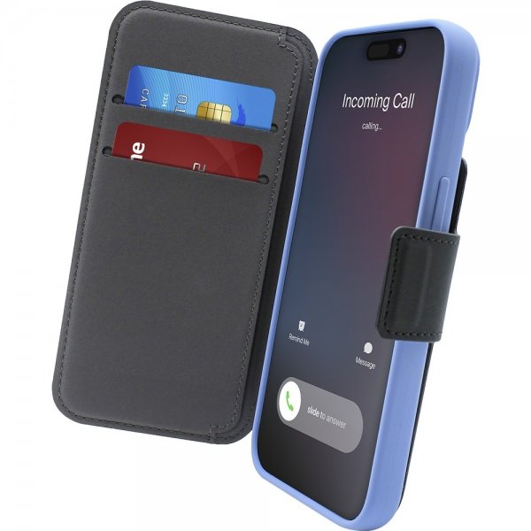 Puro iPhone 12/13/14/15 Pro Max/iPhone 14/15 Plus MagSafe Folio -suojakotelo, musta