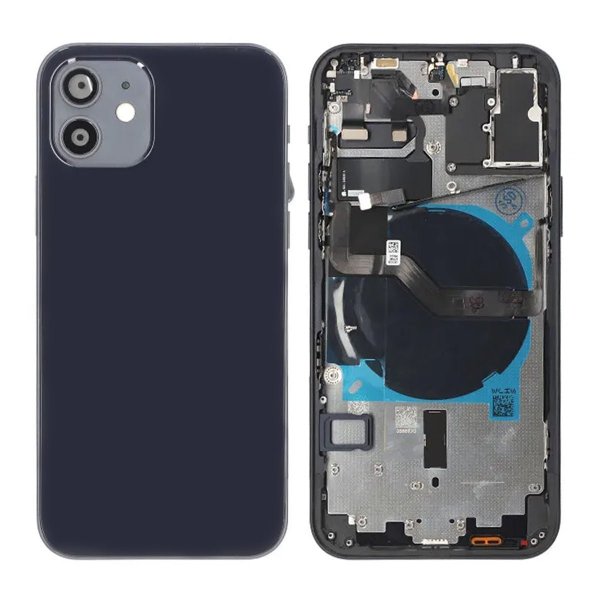 iPhone 12 Takaosa ja Koko Runko OEM - Musta