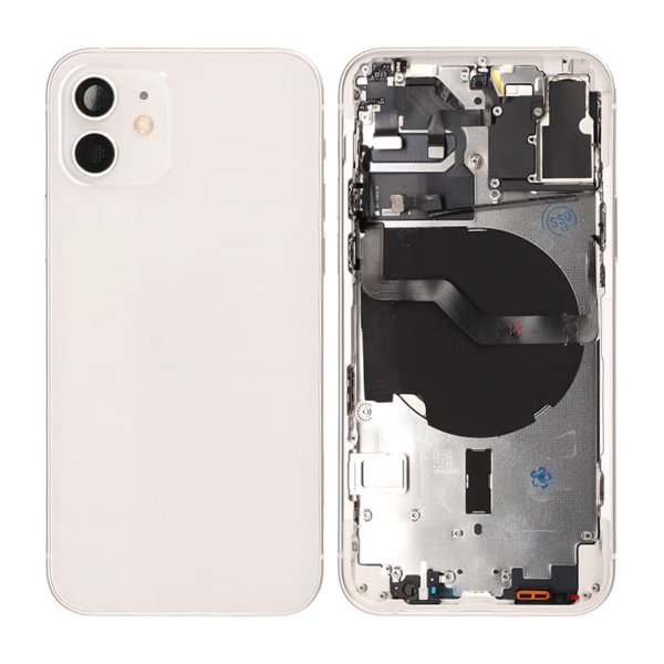 iPhone 12 Takaosa ja Täysi Kehys OEM - Valkoinen