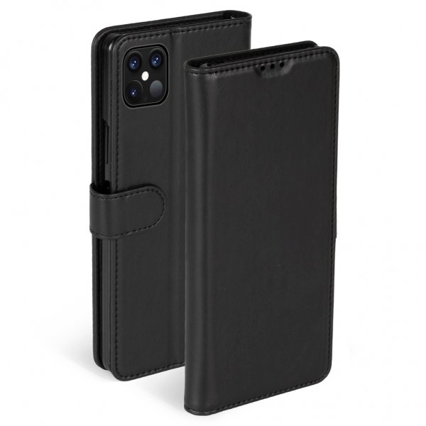 Krusell iPhone 12/iPhone 12 Pro Kotelo PhoneWallet Musta