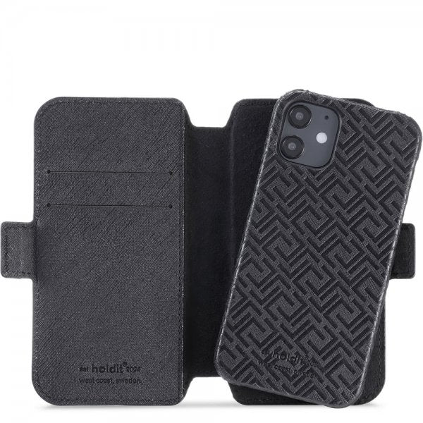 holdit iPhone 12 Mini Kotelo Stockholm Irrotettava Kuori Celia Musta