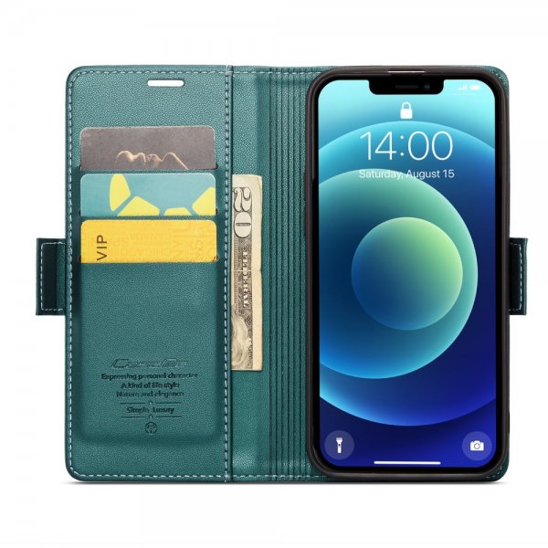 CaseMe iPhone 12/iPhone 12 Pro Kotelo 023 Series Vihreä