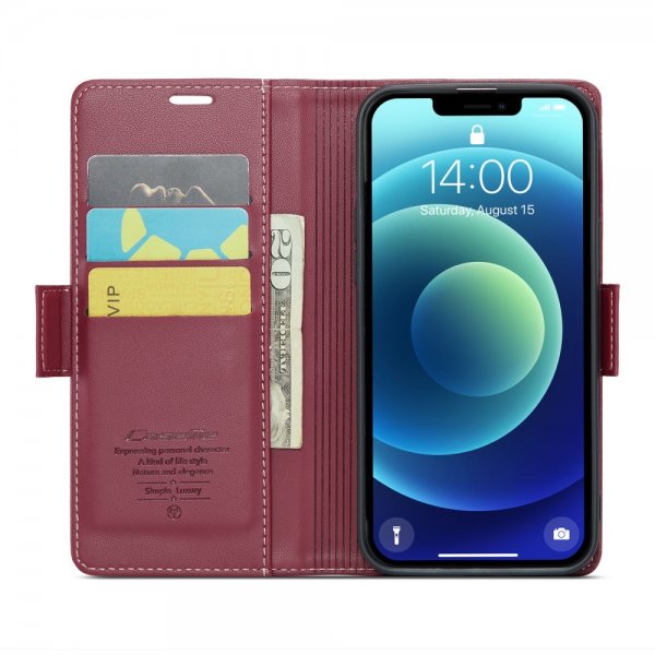 CaseMe iPhone 12/iPhone 12 Pro Kotelo 023 Series Punainen