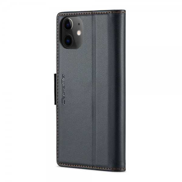 CaseMe iPhone 12/iPhone 12 Pro Kotelo 023 Series Musta