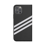 Adidas iPhone 12/iPhone 12 Pro Kotelo Booklet Case Musta