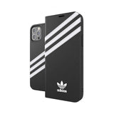 Adidas iPhone 12/iPhone 12 Pro Kotelo Booklet Case Musta