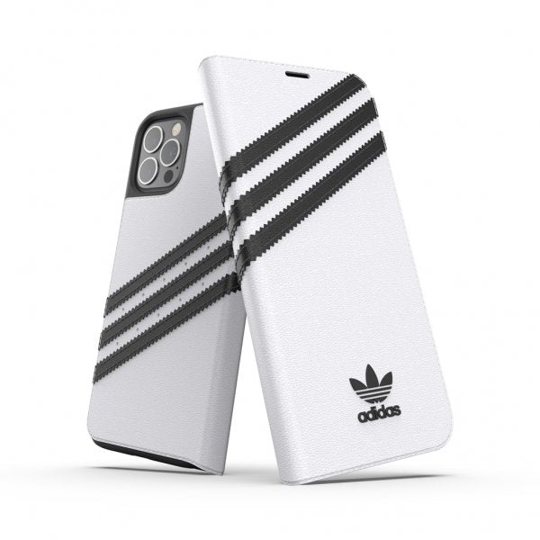 Adidas iPhone 12/iPhone 12 Pro Kotelo Booklet Case Valkoinen