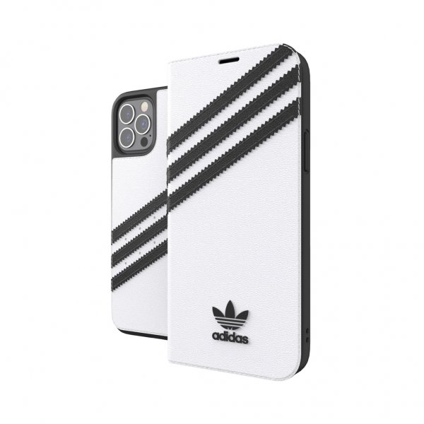 Adidas iPhone 12/iPhone 12 Pro Kotelo Booklet Case Valkoinen