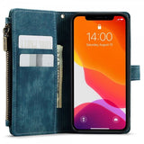 CaseMe iPhone 12/iPhone 12 Pro Kotelo C30-sarja Petrol