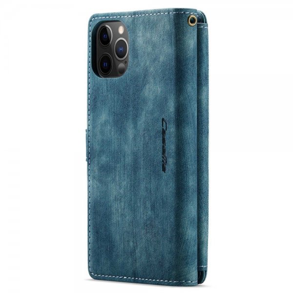 CaseMe iPhone 12/iPhone 12 Pro Kotelo C30-sarja Petrol