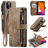 CaseMe iPhone 12/iPhone 12 Pro -kotelo C30-sarja, ruskea