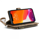 CaseMe iPhone 12/iPhone 12 Pro -kotelo C30-sarja, ruskea