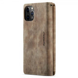 CaseMe iPhone 12/iPhone 12 Pro -kotelo C30-sarja, ruskea