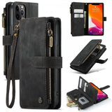 CaseMe iPhone 12/iPhone 12 Pro Kotelo C30 Sarja Musta