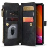 CaseMe iPhone 12/iPhone 12 Pro Kotelo C30 Sarja Musta