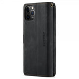 CaseMe iPhone 12/iPhone 12 Pro Kotelo C30 Sarja Musta