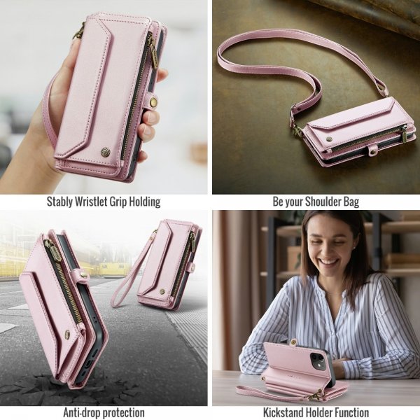 CaseMe iPhone 12/iPhone 12 Pro Kotelo C36 Series Pinkki