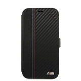 BMW iPhone 12/iPhone 12 Pro Kotelo Dynamic Carbon Musta