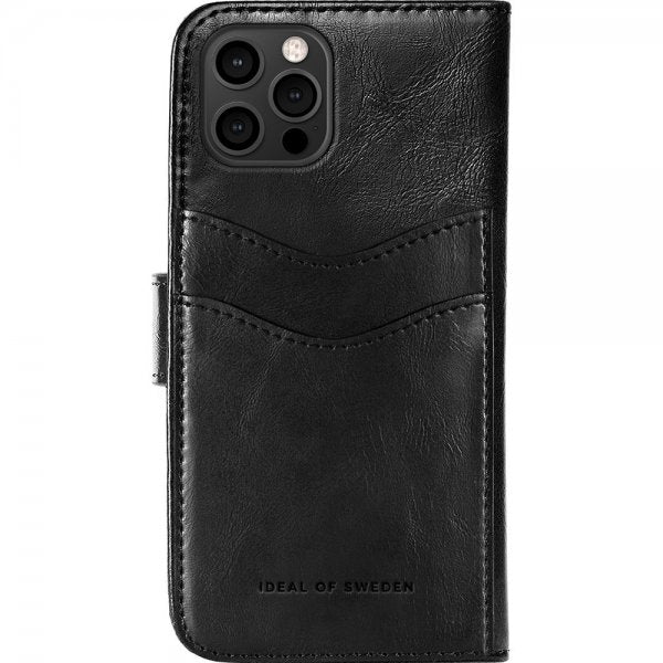 Ideal of Sweden iPhone 12/iPhone 12 Pro Kotelo Magnet Wallet+ Musta