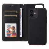 Betopnice iPhone 12/iPhone 12 Pro Kotelo irrotettavalla kuorella 005 Musta