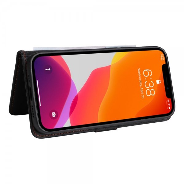 Betopnice iPhone 12/iPhone 12 Pro Kotelo irrotettavalla kuorella 005 Musta