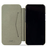 holdit iPhone 12/iPhone 12 Pro Kotelo SlimFlip Wallet Khaki Green