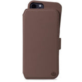 holdit iPhone 12/iPhone 12 Pro Kotelo Lompakkokotelo Magneetti Tukholma Tummanruskea