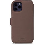 holdit iPhone 12/iPhone 12 Pro Kotelo Lompakkokotelo Magneetti Tukholma Tummanruskea