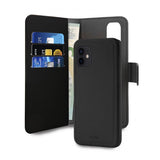 Puro iPhone 12/iPhone 12 Pro Wallet Detachable 2in1 -suojakotelo, musta