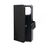 Celly iPhone 12/iPhone 12 Pro Kotelo Wally Wallet Case Musta