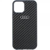 Audi iPhone 12/iPhone 12 Pro Suojakuori Hiilikuitu Musta