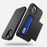 iPhone 12/iPhone 12 Pro Kuoret Card Slide Sininen