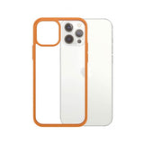 PanzerGlass iPhone 12/iPhone 12 Pro -suojakuori ClearCase Color PG Orange