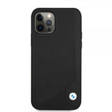 BMW iPhone 12/iPhone 12 Pro Suojakuori Debossed Stripes Musta