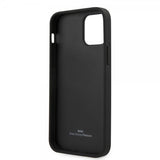 BMW iPhone 12/iPhone 12 Pro Kohokuvioitu Logo Suojakuori Musta