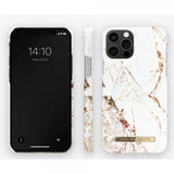 Ideal of Sweden iPhone 12/iPhone 12 Pro Suojakuori Fashion Case Carrara Gold