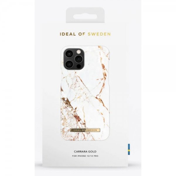 Ideal of Sweden iPhone 12/iPhone 12 Pro Suojakuori Fashion Case Carrara Gold