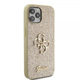 Guess iPhone 12/iPhone 12 Pro Kuori Fixed Glitter Kulta