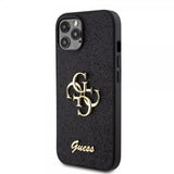 Guess iPhone 12/iPhone 12 Pro Kuoret Fixed Glitter Musta