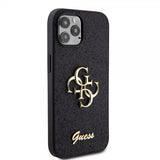 Guess iPhone 12/iPhone 12 Pro Kuoret Fixed Glitter Musta