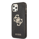 Guess iPhone 12/iPhone 12 Pro Kuori Täysin Glitter Musta