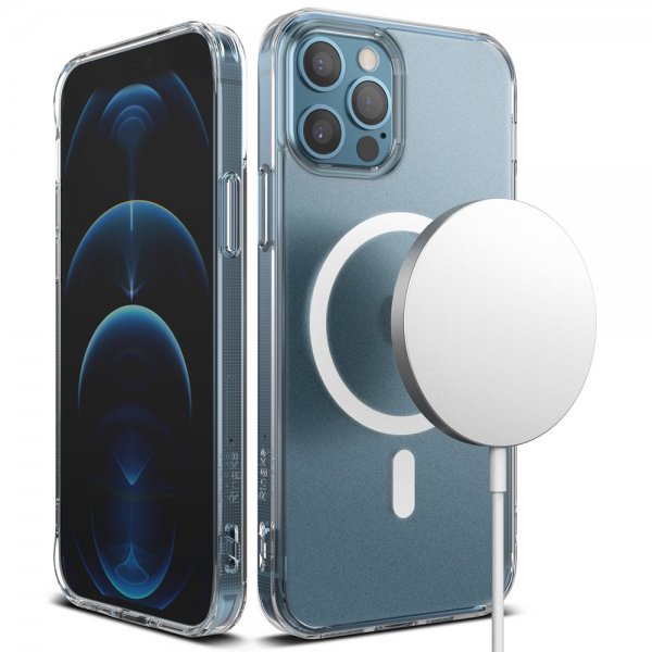 Ringke iPhone 12/iPhone 12 Pro Kuori Fusion Magnetic MagSafe Matta Läpinäkyvä