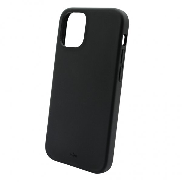 Puro iPhone 12/iPhone 12 Pro -kuoret, Icon, musta