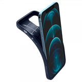 Spigen iPhone 12/iPhone 12 Pro Kuori Liquid Air Navy Blue