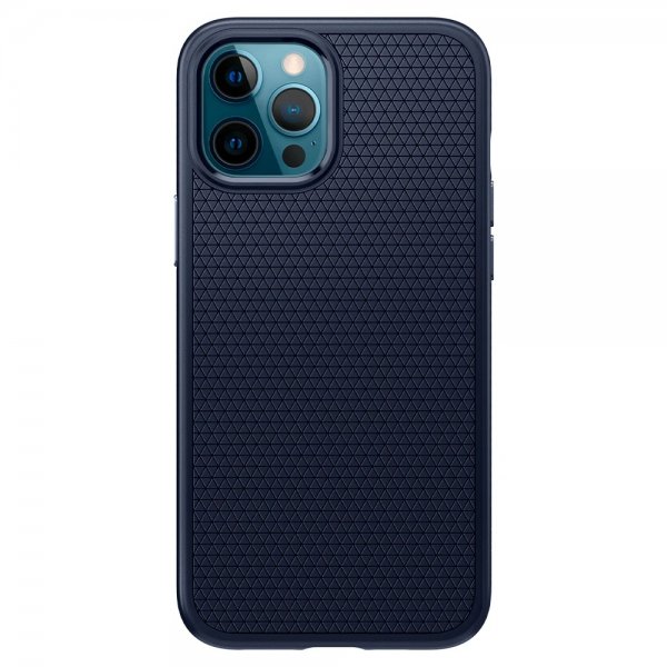 Spigen iPhone 12/iPhone 12 Pro Kuori Liquid Air Navy Blue