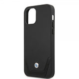 BMW iPhone 12/iPhone 12 Pro -kuoret, rei'itetty, musta