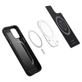 Spigen iPhone 12/iPhone 12 Pro -kuori, Mag Armor Matte Black