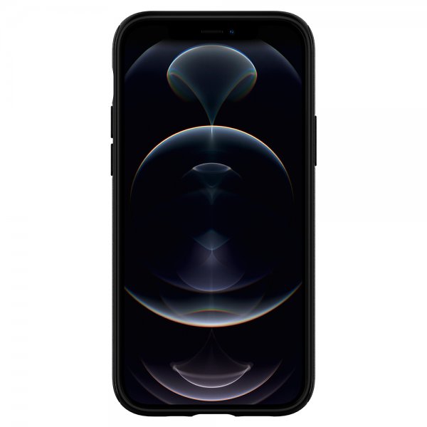 Spigen iPhone 12/iPhone 12 Pro -kuori, Mag Armor Matte Black