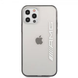 AMG iPhone 12/iPhone 12 Pro Kuori Metallinen Musta Läpinäkyvä